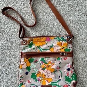 EUC Sakroots vegan Floral Crossbody Bag